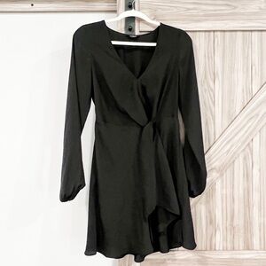 Express Black Wrap Like Dress - Size Medium